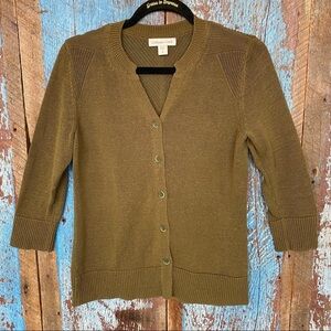 Coldwater Creek Green Cardigan Sweater